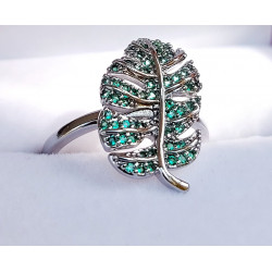 Anillo 'Green Leaf'