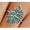 Anillo 'Green Leaf'