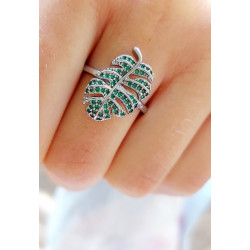 Anillo 'Green Leaf'